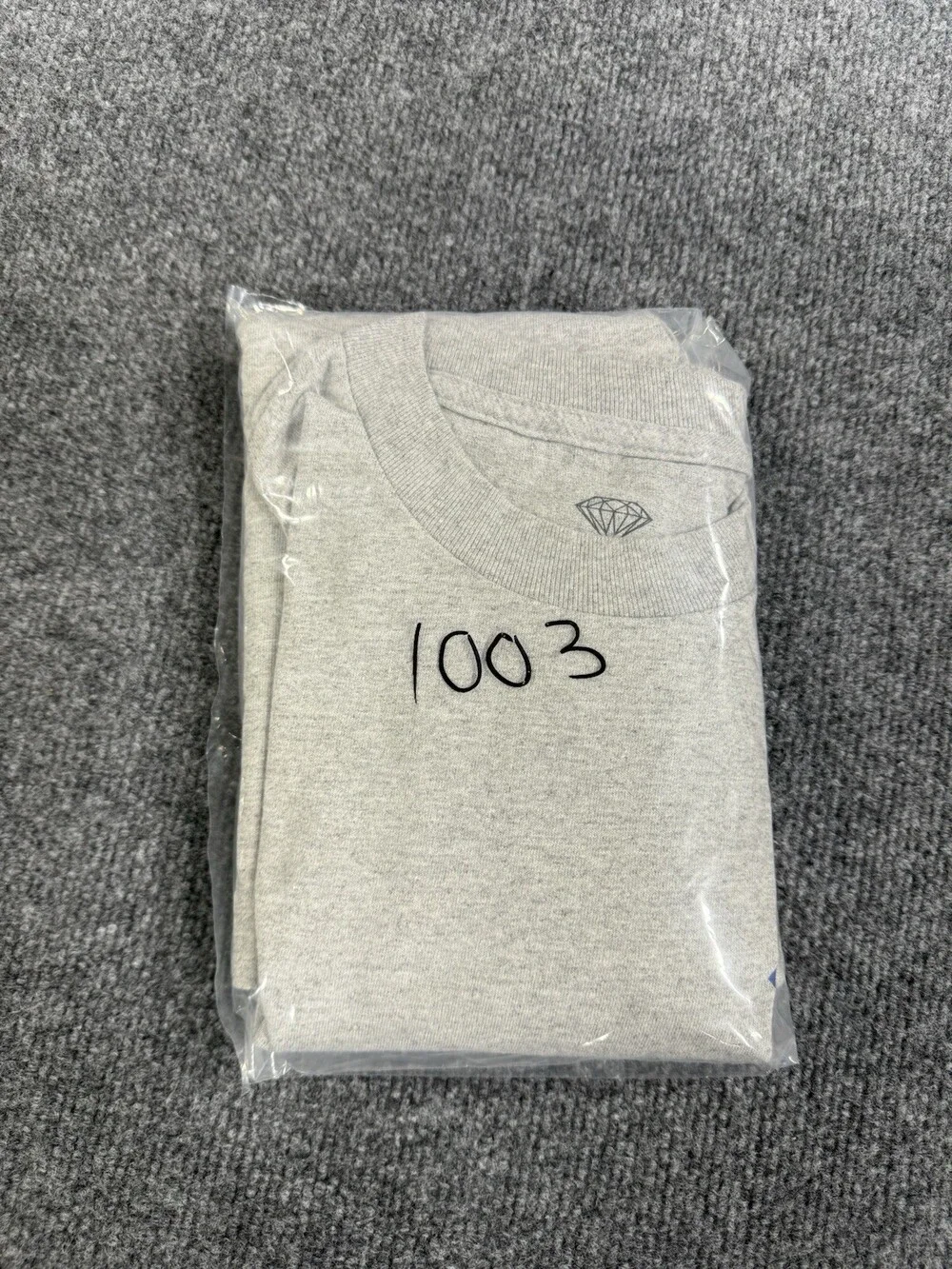 Diamond Supply Co Long Sleeve T Shirt Mens M Gray Nautical Graphic Made USA